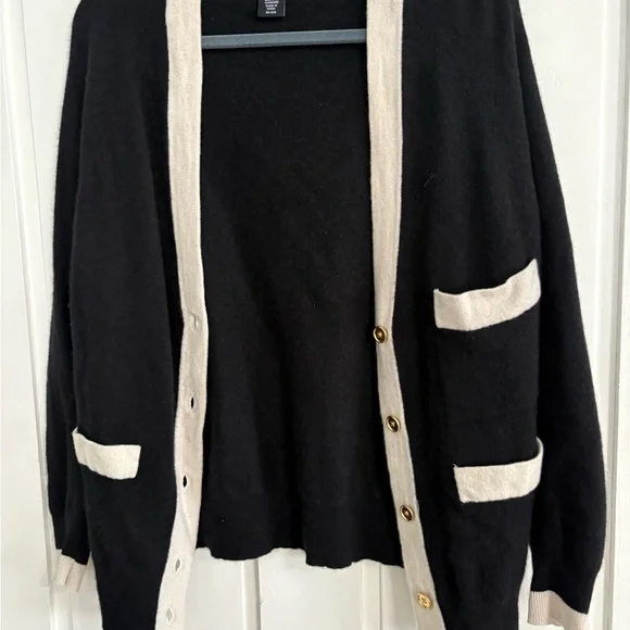 C By Bloomingdale’s 100% Cashmere Cardigan - Picture 1 of 5